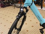 a bicycle that is sitting on the floor in a store