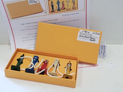 a yellow box with a bunch of different items in it