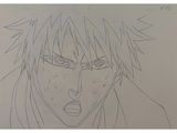drawing of a man with a surprised look on his face