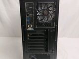 a close up of a black computer case on a white background
