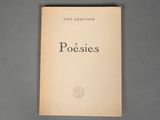 the front cover of a book with the title poesies written on it