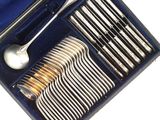 a box with a set of silverware in it