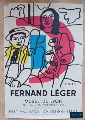 affiche française pour le festival de Lyon - Chablon, Ferland et Legier