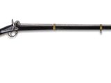 un gros plan d'un fusil sur un fond blanc avec un fond blanc