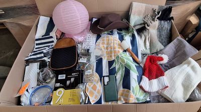 99 / 1 palette de 122 kg de mix (serviette de plage, c…