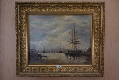 a picture of a painting on the wall of a room