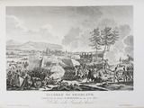 an old print of a military scene with soldiers and horses