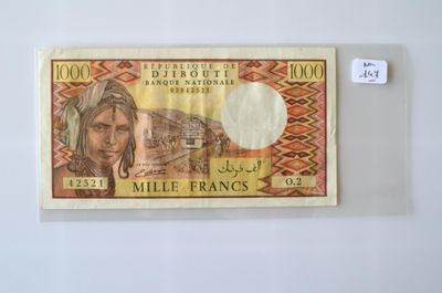Un billet de 1000 F de la République de Djibouti, neuf