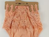 a close up of a pink panties on a hanger