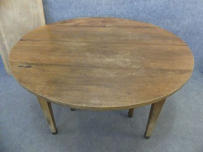 Table ronde en bois à 2 abattants pouvant accueillir des all…