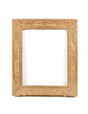 a gold frame with a white background and a white background