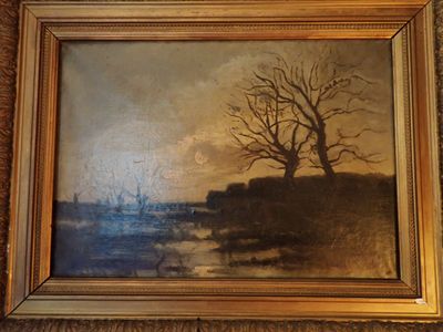 CANTEGRIL Félix Eugène (1846-1914) Paysage HST non signée, p…