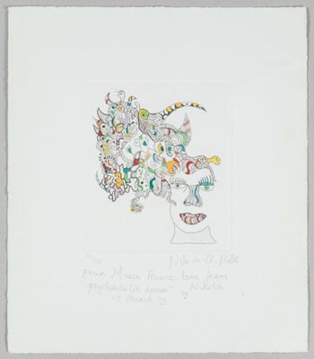 an image of a drawing of a vase with flowers in it