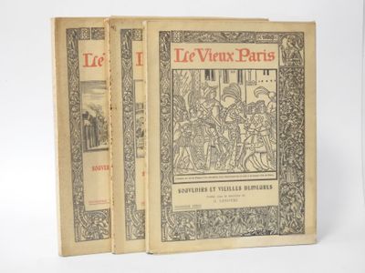 two books of life in paris with illustrations on them