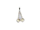 pair of earrings with yellow topaze stones on a white background
