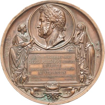 plaque en bronze représentant un homme et une femme, accompagnée d'une plaque représentant un homme et une femme