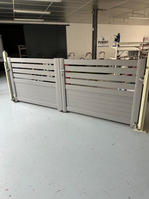 an image of a garage with a white floor and white walls