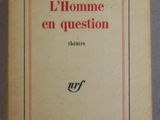 the cover of the book l ' homme en question, with a red border