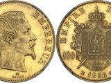 an image of a gold sovereign coin with a crown on it