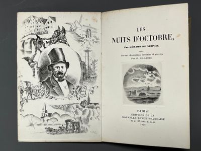 GALANIS. NERVAL (Gérard de). Les nuits d'octobre. Avec dix-h…