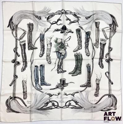 bandeau avec un dessin représentant des bottes de cow-boy et des bottes sur fond blanc