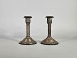 paire de chandeliers anciens en argent