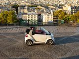 a small car that is parked on the side of the road
