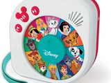 mickey mouse tape measurer with disney characters on it