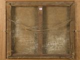 an image of a painting of a cross in a wooden frame