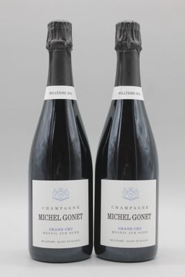 deux bouteilles de Michael Goetz « Grand Cru » et « Grand Cru »