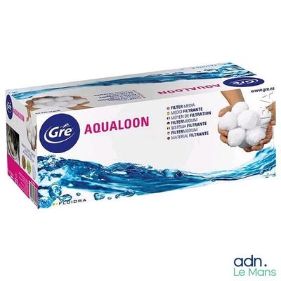 Gel hydroalcoolique Aqualoon avec des cotons dans une boîte