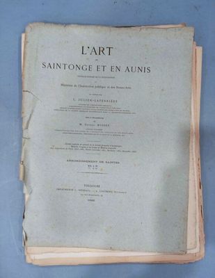 " L'art en Saintonge et en Aunis ", ouvrage honoré de la sou…