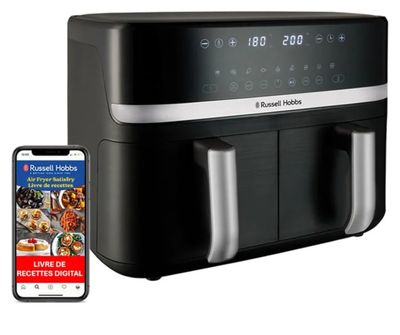 Russell Hobbs Air Fryer Rapid Air XXL (2 compartiments Ã 4,5…