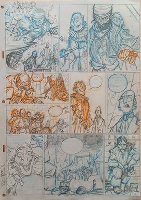 une image représentant une page de bande dessinée sur laquelle figure un dessin représentant un groupe de personnes