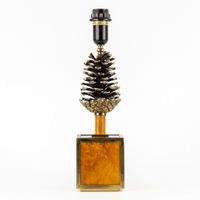 Lampe de table décorative en forme de « pomme de pin », en b… (photo 2)