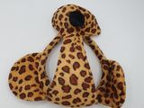 peluche à imprimé léopard sur fond blanc