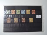 a picture of a picture of a wall with stamps on it