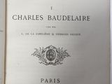 an open book with a black and white image of the title of the book