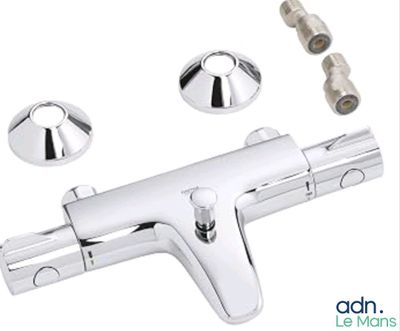 a faucet that is sitting on a white background