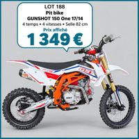 Moto cross junior GST GUNSHOT Pit Bike 150 One, 4 temps, 4 v…