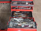 a lot of tools that are in a red box