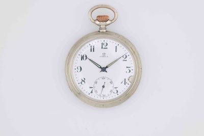 an old pocket watch with a white face on a white background