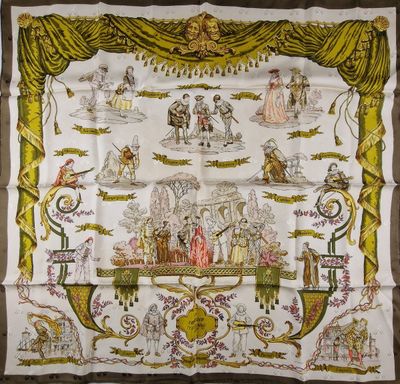une image représentant une tapisserie sur laquelle figurent des personnages