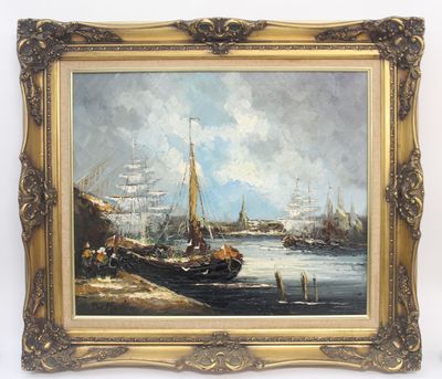 BELFORT (XX° siècle) Bateaux au port. - Photo 1