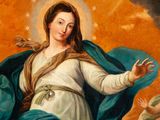 an image of a painting of a woman holding a baby