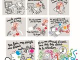 une affiche sur laquelle figurent plein de photos représentant différentes choses