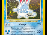 un gros plan d'une carte Pokémon sur laquelle figure un lapin