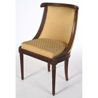 ENSEMBLE DE SALON LOUIS XVI en acajou et placage d’acajou. (photo 2)
