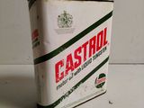 a canister of castrool sitting on a table