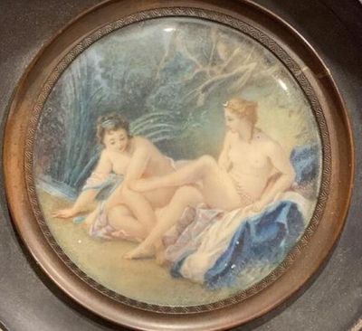 D'après François BOUCHER Diane sortant du bain Miniature sur…